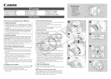 Canon EF 85mm f/1.8 USM Owner's manual