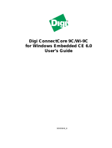 Digi ConnectCore Wi-9C User guide