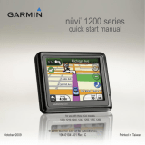 Garmin Nüvi 1200 Series Quick start guide