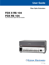Extron FOX II RS 104 User manual