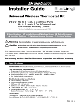 Robertshaw Braeburn 7500 Thermostat KIt User manual