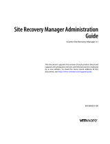 VMware vCenter vCenter Site Recovery Manager 4.1 User guide