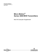Micro Motion MVD User manual