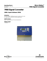 Micro Motion Signal Converter Owner's manual
