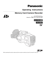 Panasonic AJ-SPX 800P Owner's manual