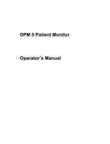 Mindray DPM 1 User manual