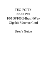 Trendnet TEG-PCITX Owner's manual