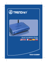 Trendnet TEW-432BRP - Wireless Router Quick Installation Guide