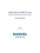 Korenix JetNet 4508f User manual