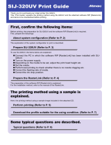 MIMAKI SIJ-320UV User guide