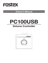 Fostex PC100USB Owner's manual