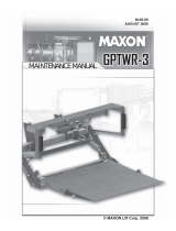 Maxon GPTWR-3 SERIES (2008 Release) Maintenance Manual