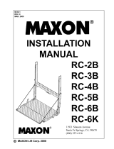 Maxon RC-2B,RC-3B, RC-4B, RC-5B, RC-6B, RC-6K Series (March 2000) Installation guide