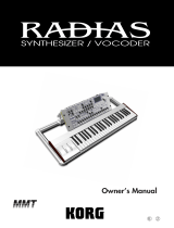 Korg RADIAS Owner's manual