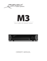 Proficient Audio Systems M3 Owner's manual