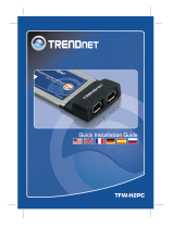 Trendnet TFW-H2PC - DATA SHEETS Quick Installation Guide