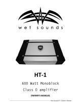 Wet Sounds HT-1 Owner's manual