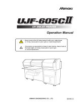 MIMAKI UJF-605CII Operating instructions