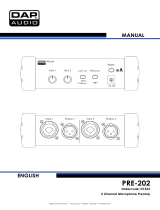 DAP Audio PRE-202 User manual