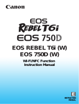 Canon EOS 750D Operating instructions