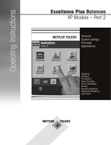 Mettler Toledo Excellence Plus Balances XP Models Operating instructions