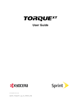 KYOCERA Torque XT Sprint User guide