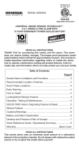 Universal MI3050S Owner's manual
