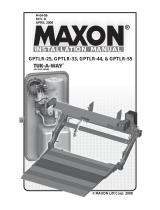 Maxon GPTLR SERIES (2008 Release) Installation guide