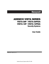 Honeywell ADEMCO VISTA-20PSIA User manual