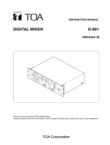 TOA D-901 Modular Digital Mixer User manual