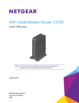 COX WiFi Cable Modem Router C3700 User manual