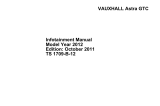 Vauxhall Cascada 2011 Owner's manual