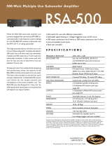 Klipsch RSA-500 User manual