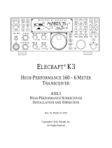 ELECRAFT KRX3 Owner's manual