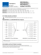 Cobalt Digital 9490CWDM Multi-Channel Fiber Optical Multiplexers and De-Multiplexers User manual