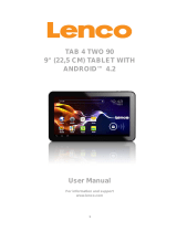 Lenco TAB 4 TWO 90 Owner's manual