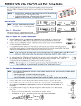 Extron FOXBOX Tx VGA/YUV User manual