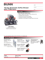 Bunn-O-Matic CRTF5-35 Datasheet