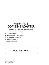 MacDon 873 User manual