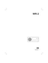 Sangean WR-2 User manual