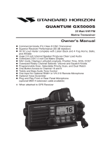 Standard Horizon GX5000S Owner's manual