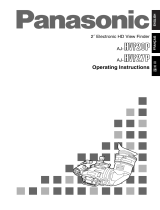 Panasonic AJ-HVF 20P Owner's manual