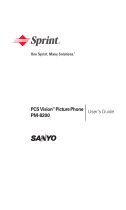 Sanyo PM-8200 Sprint User manual