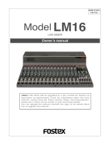 Fostex LM16 User manual