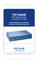 Trendnet TVP-224HR User guide