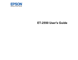 Epson ET-2550 EcoTank User manual