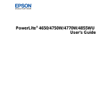 Epson PowerLite 4770W User manual