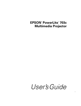 Epson PowerLite 703C User manual