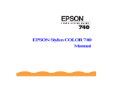 Epson Stylus Color 740 User manual