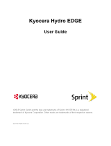 KYOCERA Hydro Edge Sprint User guide